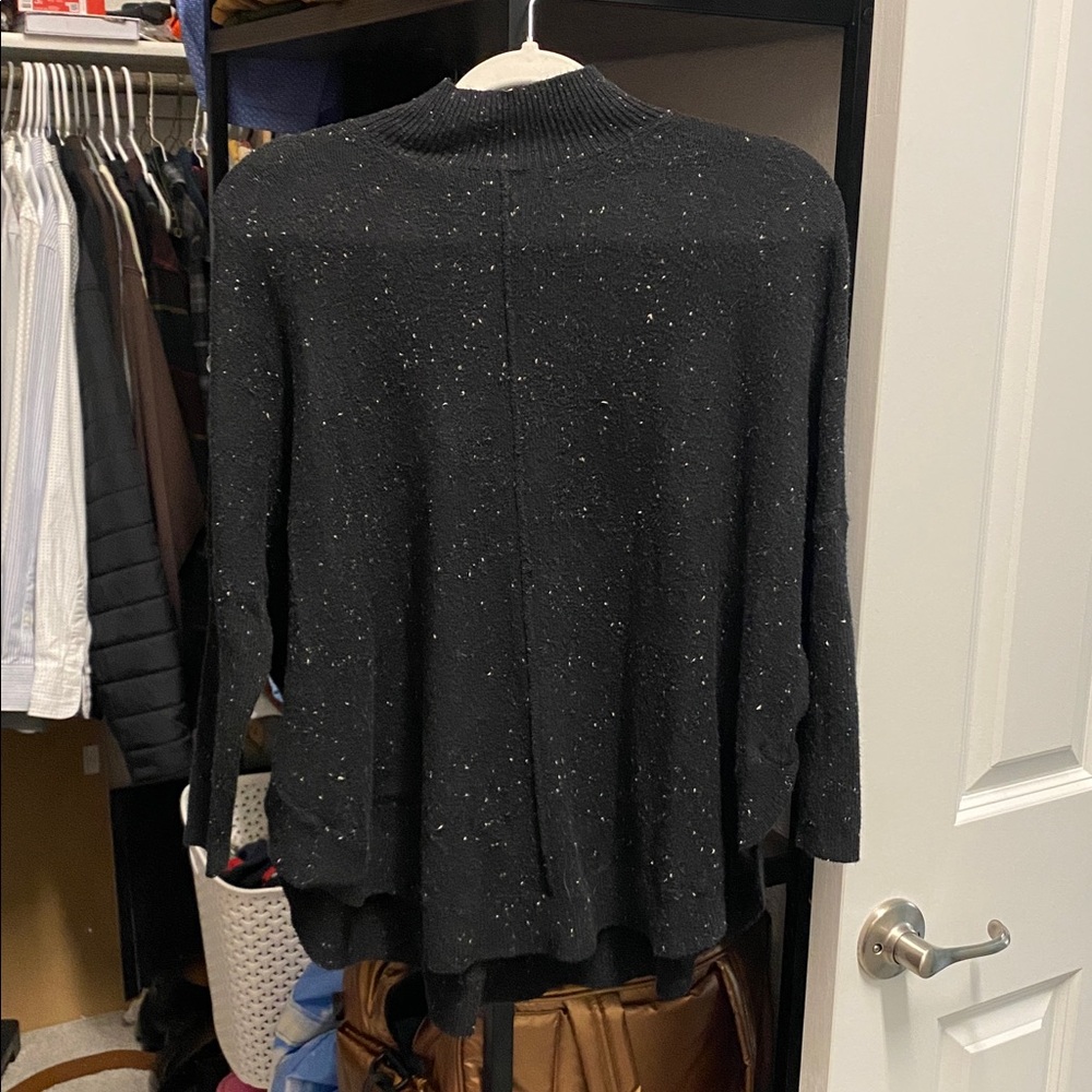 Black Women's Poncho Sweater